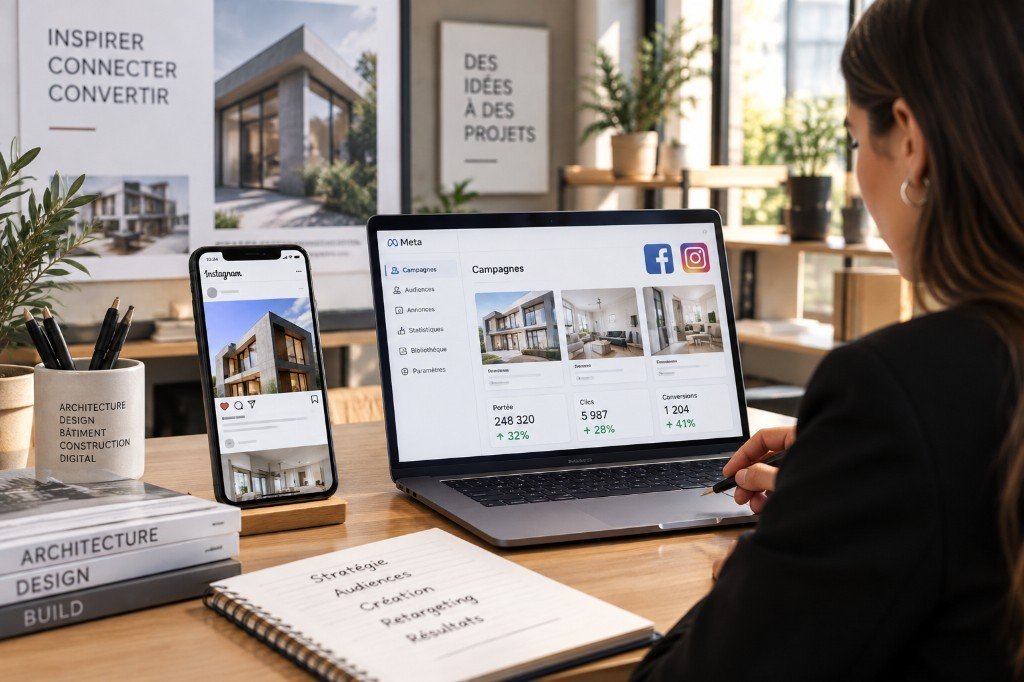 Campagnes Facebook et Instagram Ads pour un projet d’architecture