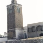 Maison Méditerranéenne des Sciences de l'Homme Phonothèque, © André Raymond. Fonds André Raymond (1925-2011) - Tunisie - Minaret de la Mosquée El-Haoua à Tunis. 1958.
